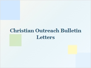 Clean Fonts for Outreach Bulletin Letters